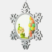 ホリーザピクシー小妖精や小人 スノーフレークピューターオーナメント (右)