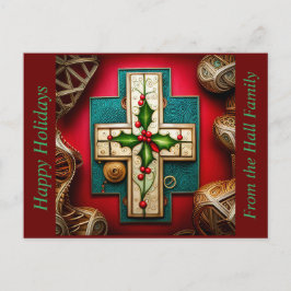 ホリーシーズンカード付きクロス シーズンポストカード