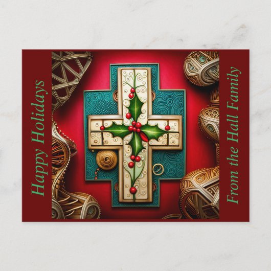 ホリーシーズンカード付きクロス シーズンポストカード (正面)