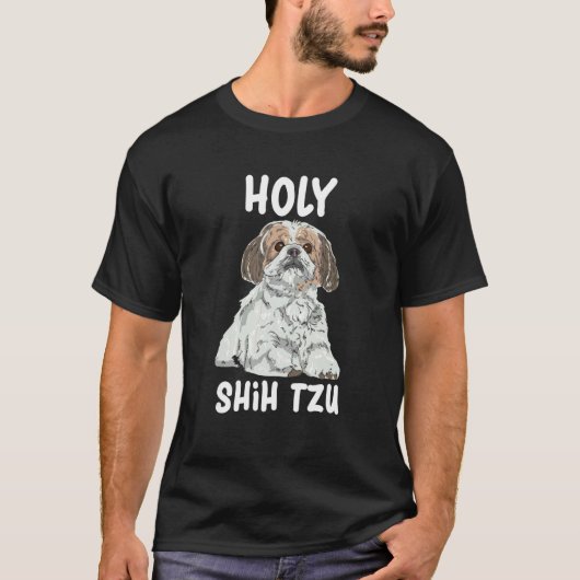 ホリーシーズー（犬）チュ Tシャツ (正面)