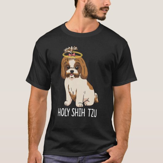 ホリーシーズー（犬）チュ Tシャツ (正面)