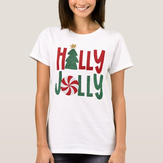ホリージェリー・スパーキー・クリスマス Tシャツ (正面)