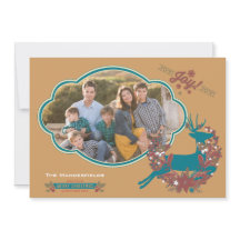 ホリージョイすてきスクリスマスホリデーフォトカード