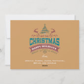 ホリージョイすてきスクリスマスホリデーフォトカード シーズンカード (裏面)