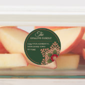 ホリースターグリーン住所 シール (貼付)