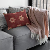 ホリースタースノーフレーククリスマスホリデーレッド クッション