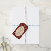 ホリースターレッド伝統的クリスマスプレゼントラベル ギフトタグ (より糸付き)