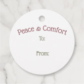 ホリースターヴィンテージグリーンクリスマスギフトラベル フェイバータグ (裏面)