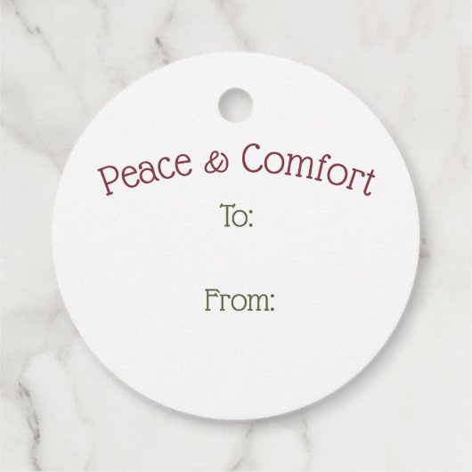 ホリースターヴィンテージグリーンクリスマスギフトラベル フェイバータグ (裏面)