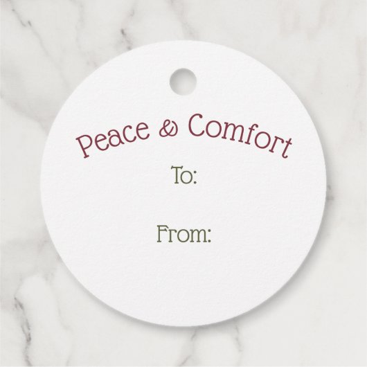 ホリースターヴィンテージレッドクリスマスギフトタグ フェイバータグ (裏面)