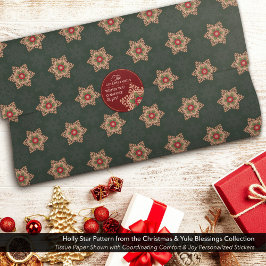 ホリースター伝統的クリスマスグリーン 薄葉紙