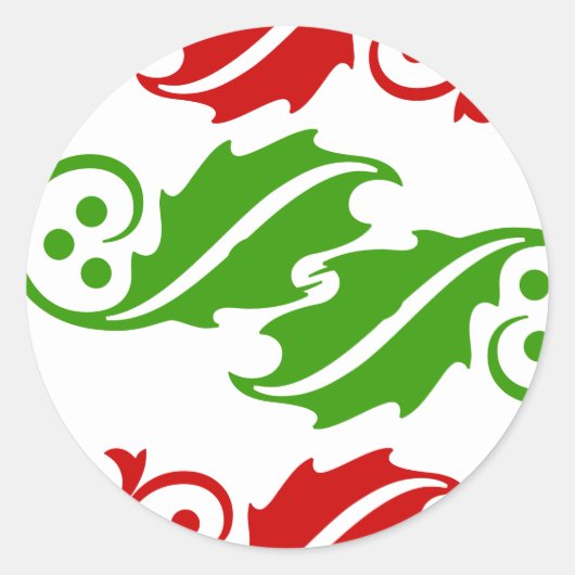 ホリーステッカー ラウンドシール (正面)