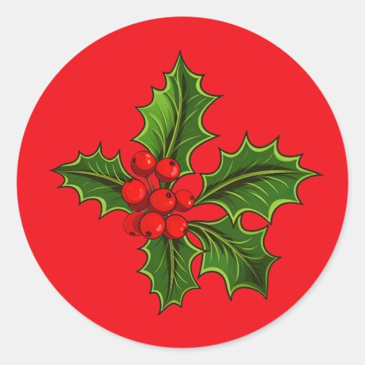 ホリーステッカー ラウンドシール (正面)