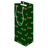 ホリーストライプのベリー ワインギフトバッグ (裏面アングル)
