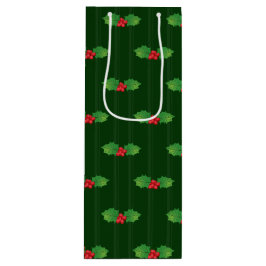 ホリーストライプのベリー ワインギフトバッグ