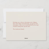 ホリースプリグ&パインコーンメリー- & Bright シーズンカード (裏面)