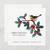 ホリースプリングとベリーのクリスマスモーニングホーム 案内状 (正面/裏面)