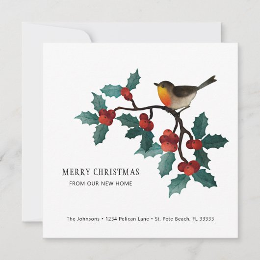 ホリースプリングとベリーのクリスマスモーニングホーム 案内状 (正面)