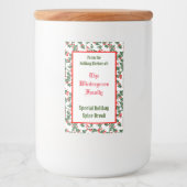 ホリーソーザホリデーキッチンオブファミリーベーキング フードラベル (正面)