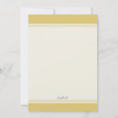 ホリーチャリス叙階法招待状 招待状 (裏面)