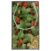 ホリーツリークリスマスホリデイヴィンテージ スモールペーパーバッグ (裏面)