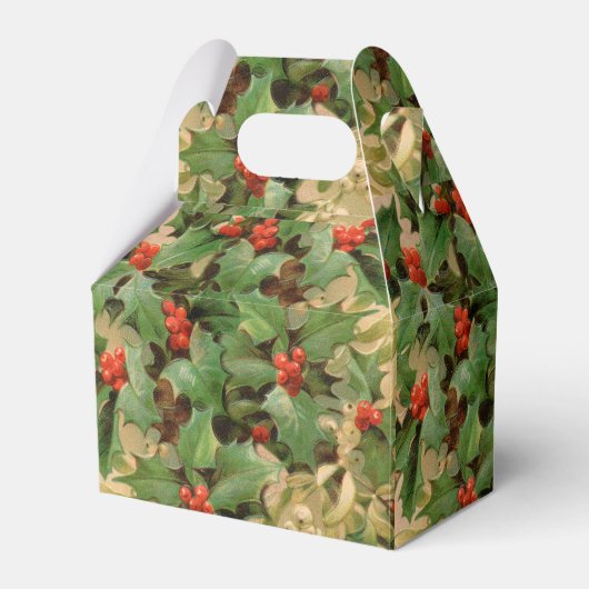 ホリーツリークリスマスホリデイヴィンテージ フェイバーボックス (正面サイド)