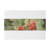 ホリーツリークリスマスホリデイヴィンテージ 招待状ベリーバンド (裏面例)