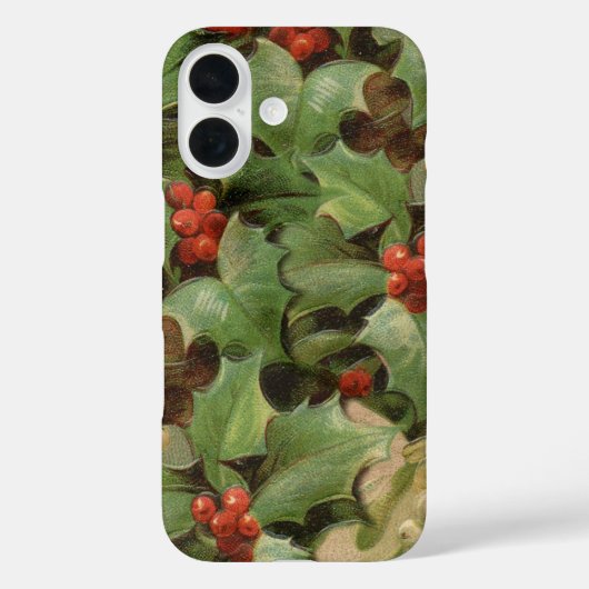 ホリーツリークリスマスホリデイヴィンテージ Case-Mate iPhoneケース (裏面)