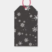 ホリーツリーベリースノーフレークカスタムクリスマス ギフトタグ (裏面)