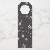 ホリーツリーベリースノーフレークカスタムクリスマス ボトルネックタグ (裏面)