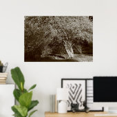 ホリーツリー – セピア ポスター (ホームオフィス)