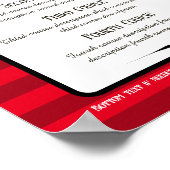 ホリーディナーパーティークリスマスホリデーケータリングメニュー ポスター (角)