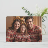 ホリーデイズ応援5フォトクリスマスカード シーズンカード (スタンド正面)