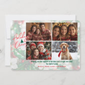 ホリーデイズ応援5フォトクリスマスカード シーズンカード (裏面)