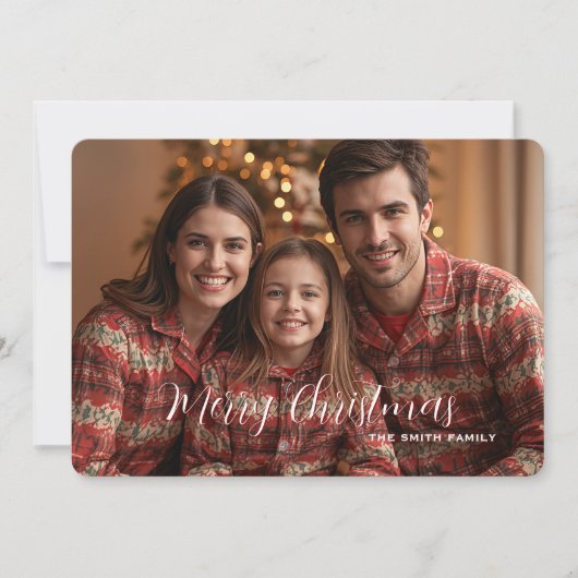 ホリーデイズ応援5フォトクリスマスカード シーズンカード (正面)