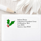 ホリーデイ差出人住所 ラベル (インサイチュ)