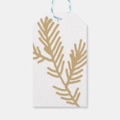 ホリーデコレーション ピンバッチ付きクリスマスギフトタグ ギフトタグ (裏面)