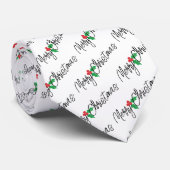 ホリートリムタイのメリークリスマス ネクタイ (ロール)
