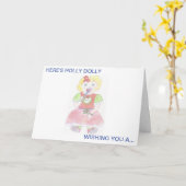 ホリードリークリスマス カード (黄色い花)