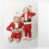 ホリーハッピーホリデーズトリフォートクリスマス 三つ折りクリスマスカード (内部最初)