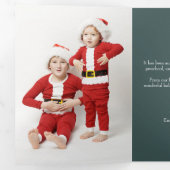 ホリーハッピー ホリデーズ トリフォールド フォト クリスマス (内部最初)