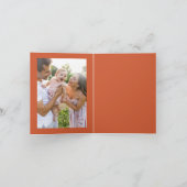 ホリーハンドレタークリスマスの楽しいクリスマスを祈る シーズンカード (内部)