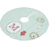 ホリーバレス(鳥)ショウジョウコウカンチョウモノグラムイニシャルツリースカート ブラッシュドポリエステルツリースカート (アングル)