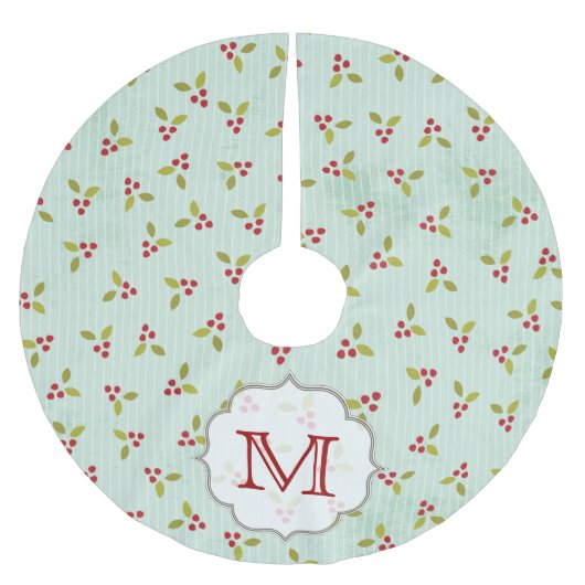 ホリーバレス(鳥)ショウジョウコウカンチョウモノグラムイニシャルツリースカート ブラッシュドポリエステルツリースカート (正面)