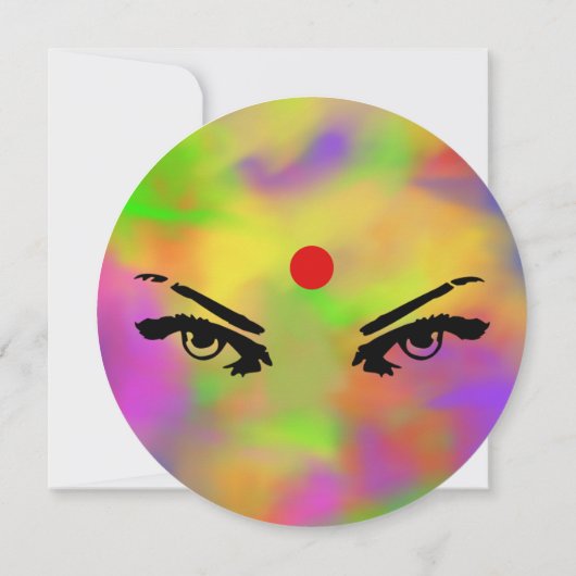 ホリーパウダーと目 招待状 (裏面)