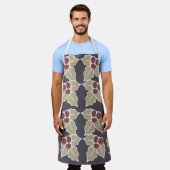 ホリーパターン エプロン (着用した状態)