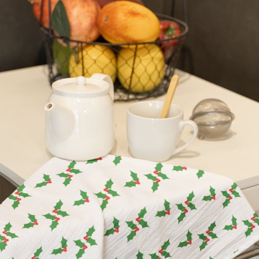 ホリーパターン キッチンタオル