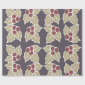 ホリーパターン ラッピングペーパー (フラット)