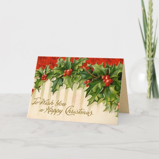 ホリービクトリアンクリスマスカード シーズンカード (正面)