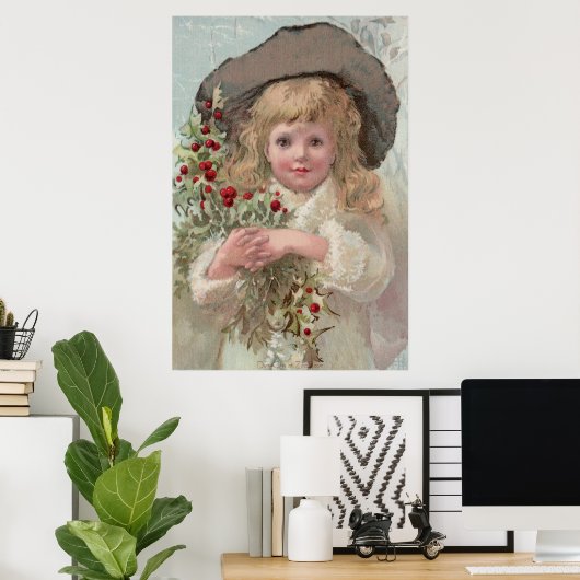 ホリービクトリアンポスター付き女の子 ポスター (ホームオフィス)